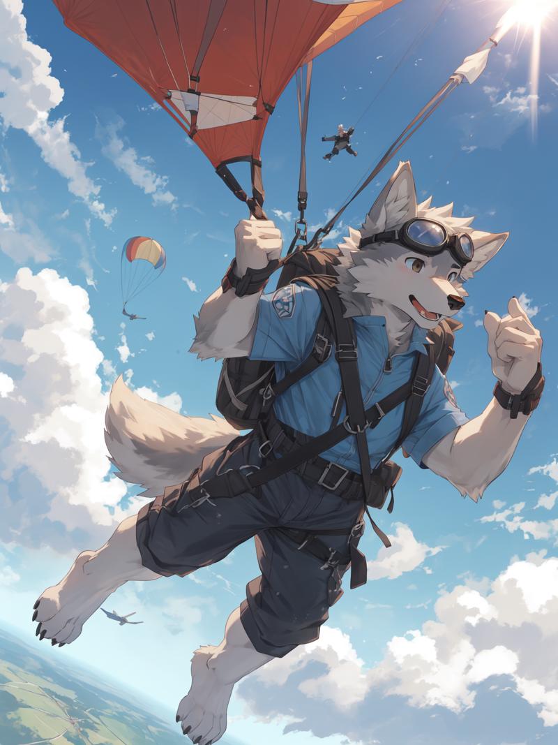 54245-2510542862-masterpiece, best quality, furry, wolf, solo, parachute, backpack, expansion, goggles, folded ears, dynamic angle, midair, sky,.png